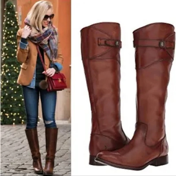 Frye Molly Button Riding Boot Tall 8 - Picture 12 of 12